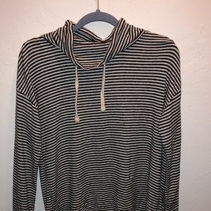 Black and White Stripped Soft Top